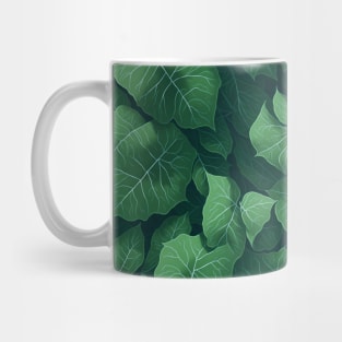 Big green Leaves patterns Mug